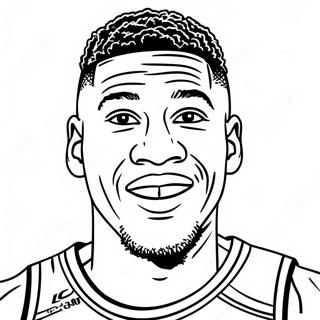 Page à colorier Giannis Antetokounmpo | Page de coloriage Giannis