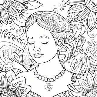 Page à colorier de respiration consciente | Page de coloriage Compétences d'adaptation