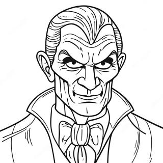 Page à colorier de méchant effrayant | Page de coloriage Méchants