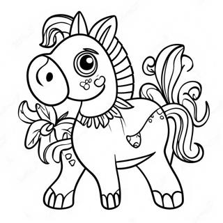 Page à colorier Piñata colorée | Page de coloriage Cinco de Mayo