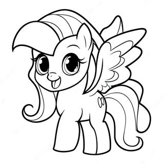 Page à colorier Fluttershy | Page de coloriage Fluttershy