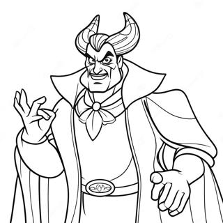 Page à colorier Méchant Disney | Page de coloriage Méchant Disney