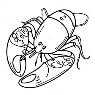 Page à colorier du homard | Page de coloriage Homard