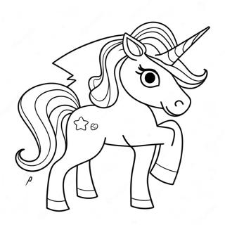 Page à colorier de la licorne magique | Page de coloriage Magique