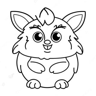 Page à colorier de Furby | Page de coloriage Furby
