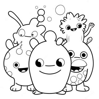 Page à colorier de poupées moches | Page de coloriage Poupées Laides