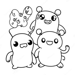 Page à colorier de poupées moches mignonnes | Page de coloriage Poupées Laides