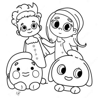 Page à colorier d'amis respectueux colorés | Page de coloriage Respect