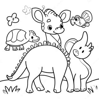 Page à colorier Animaux de la Genèse | Page de coloriage Genèse
