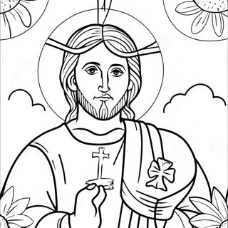 Page à colorier Chrétien | Page de coloriage Chrétien