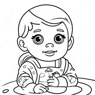 Page à colorier de la poupée Baby Alive | Page de coloriage Bébé Vivant