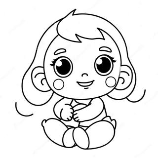 Page à colorier de Baby Alive mignon | Page de coloriage Bébé Vivant