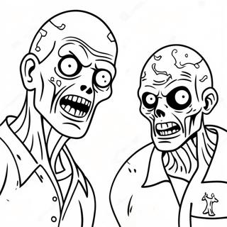 Page à colorier de Zombies 2 | Page de coloriage Zombies 2