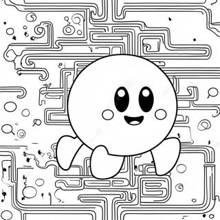 Page à colorier Pacman Classique | Page de coloriage Pacman