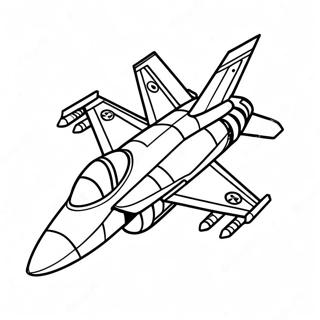 Page à colorier de l'avion de chasse Top Gun | Page de coloriage Top Gun