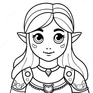 Page à colorier Zelda | Page de coloriage Zelda