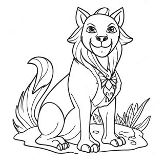 Page à colorier de Therian | Page de coloriage Thérien