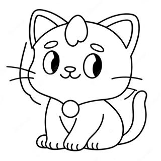 Page à colorier de Chat Mario | Page de coloriage Chat Mario