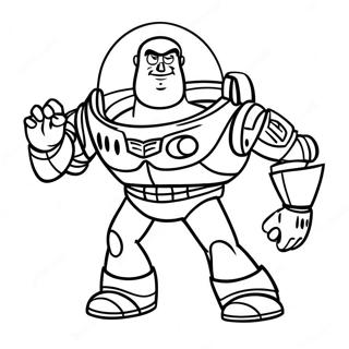 Page à colorier Buzz l'Éclair | Page de coloriage Buzz L'Éclair