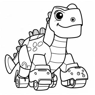Page à colorier Dinotrux | Page de coloriage Dinotrux
