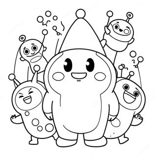 Page à colorier Oddbods | Page de coloriage Oddbods