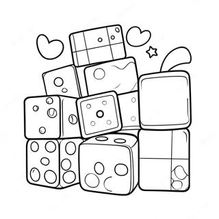 Page à colorier Blocs de jouets colorés | Page de coloriage Jouet