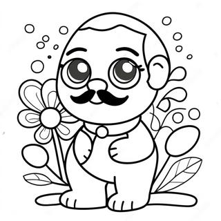 Page à colorier de Romero Britto | Page de coloriage Romero Britto