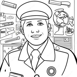 Page à colorier de carrière | Page de coloriage Carrière