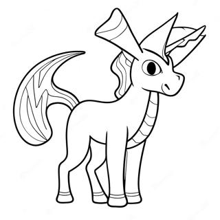 Page à colorier d'Arceus | Page de coloriage Arceus
