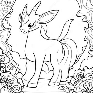 Page à colorier d'Arceus brillant | Page de coloriage Arceus