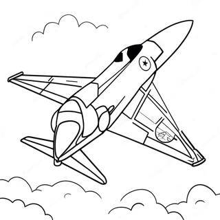 Page à colorier de l'Armée de l'Air | Page de coloriage Force Aérienne