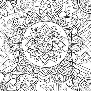 Page à colorier Papel Picado | Page de coloriage Papel Picado