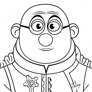 Page à colorier Gru | Page de coloriage Gru