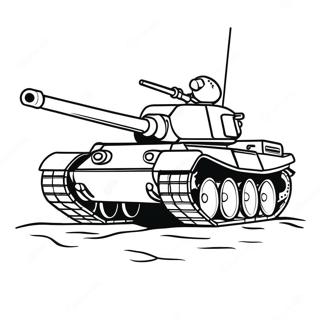 Page à colorier Tank | Page de coloriage Réservoir