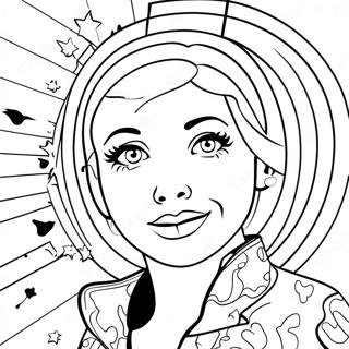 Page à colorier Art Pop | Page de coloriage Art Pop