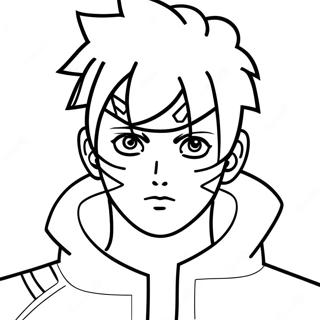 Page à colorier de Boruto | Page de coloriage Boruto