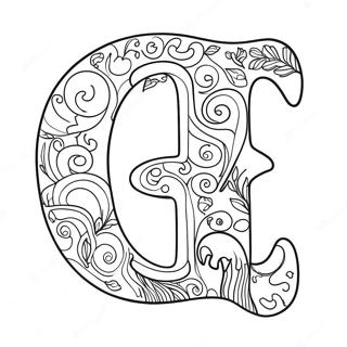 Page à colorier de la lettre P ludique | Page de coloriage Lettre P