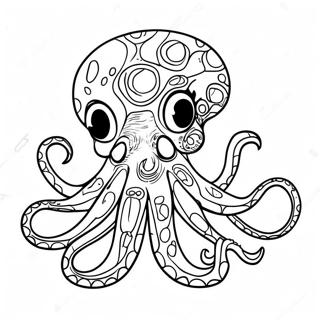 Page à colorier de pieuvre | Page de coloriage Pieuvre