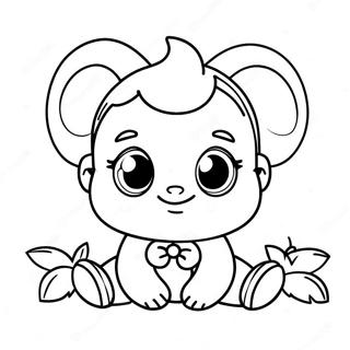 Page à colorier de personnages Bébé LOL mignons | Page de coloriage Bébé LOL