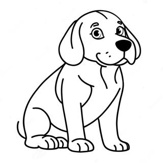 Page à colorier Beagle | Page de coloriage Beagle