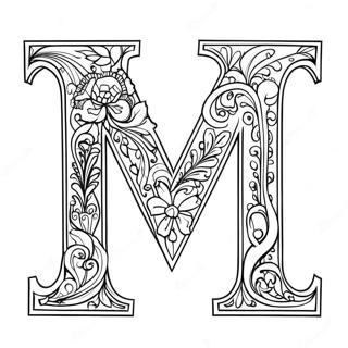 Lettre M Coloriages