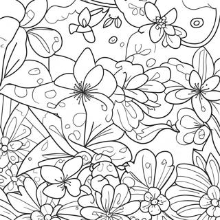 Page à colorier Sakura Blossom | Page de coloriage Sakura