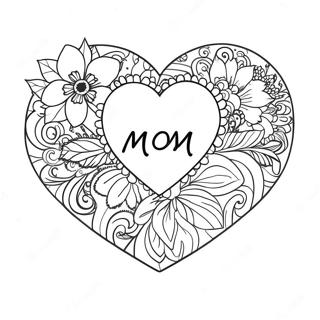 Cœur Maman Coloriages