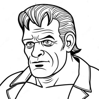 Page à colorier de monstre Frankenstein | Page de coloriage Frankenstein