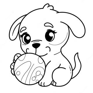 Chiot Mignon Réaliste Coloriages
