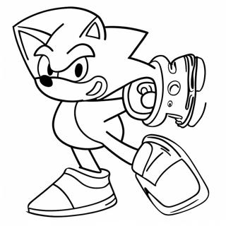 Page à colorier Sonic X | Page de coloriage Sonic X