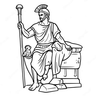 Page à colorier de la Rome antique | Page de coloriage Rome antique