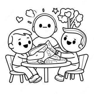 Page à colorier collaborative pour enfants | Page de coloriage Collaboratif