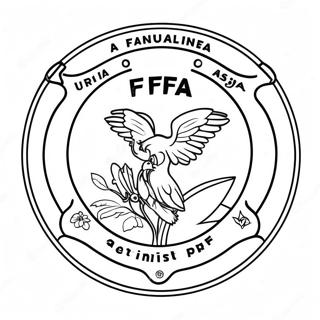 Dessin à Colorier Logo FFA | Page de coloriage FFA
