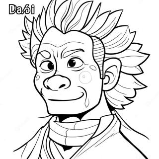 Dessin à Colorier Dabi | Page de coloriage Dabi